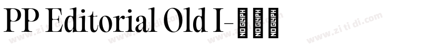 PP Editorial Old I字体转换